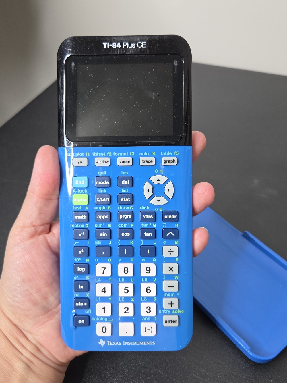 Texas Instruments TI-84 Plus CE Bright Blue Graphing Calculator